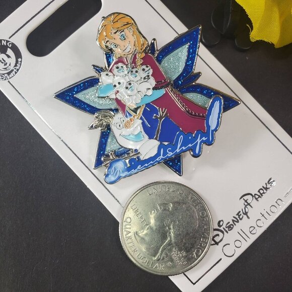 Disney Anna Olaf Trading Pin Friendship Frozen Princess Lapel Pin Brooch Jewelry - Picture 6 of 8